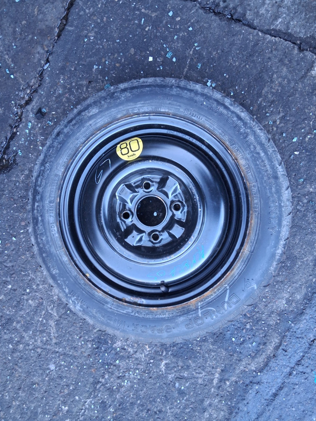 2005 NISSAN ALMERA MK2 15 INCH SPACE SAVER SPARE WHEEL WITH TYRE 135/80D15