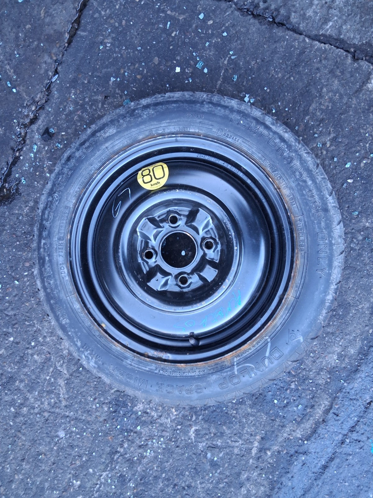 2005 NISSAN ALMERA MK2 15 INCH SPACE SAVER SPARE WHEEL WITH TYRE 135/80D15
