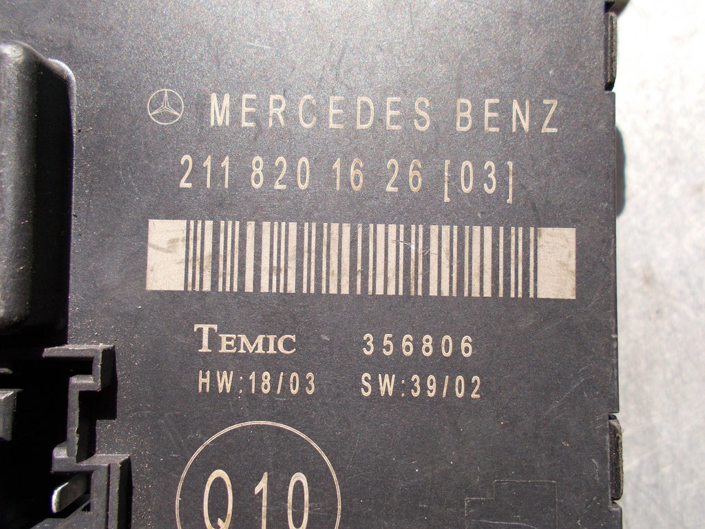 2008 MERCEDES E CLASS W211  DOOR CONTROL MODULE 2118201626