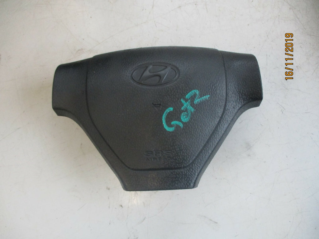 HYUNDAI GETZ TB 2003 STEERING WHEEL AIRBAG SAFETY BAG BLACK