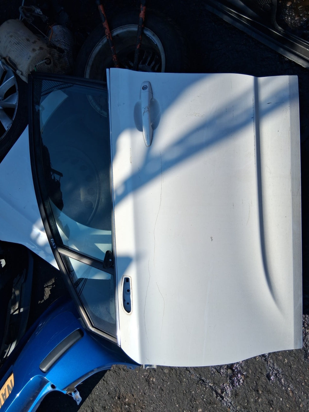 2013 CITROEN C4 MK2 NSF PASSENGER SIDE FRONT LEFT COMPLETE DOOR WHITE