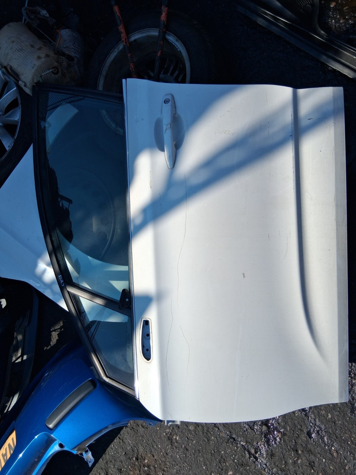 2013 CITROEN C4 MK2 NSF PASSENGER SIDE FRONT LEFT COMPLETE DOOR WHITE