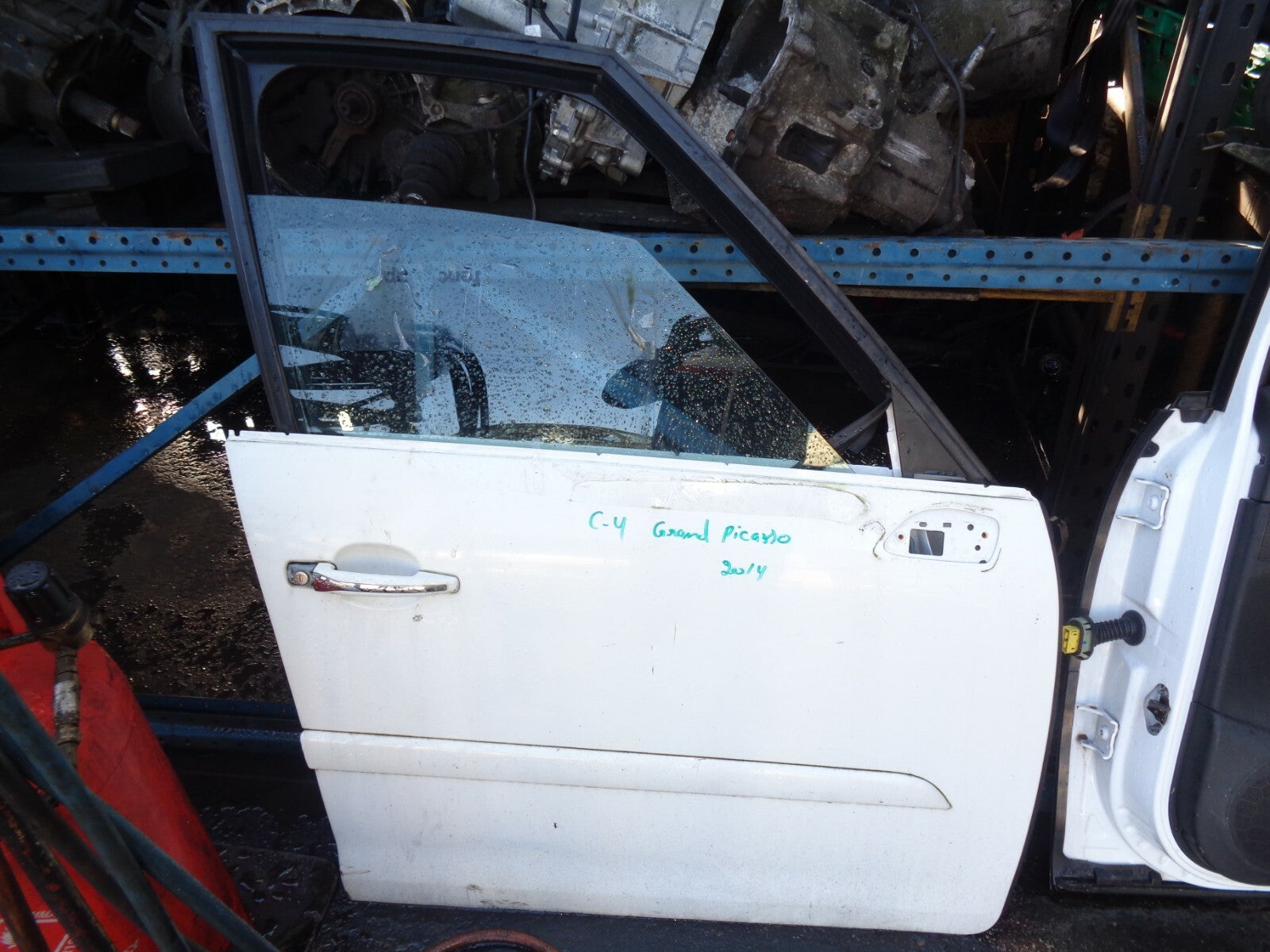CITROEN C4 GRAND PICASSO 2014 OSF DRIVER SIDE FRONT COMPLETE DOOR WHITE