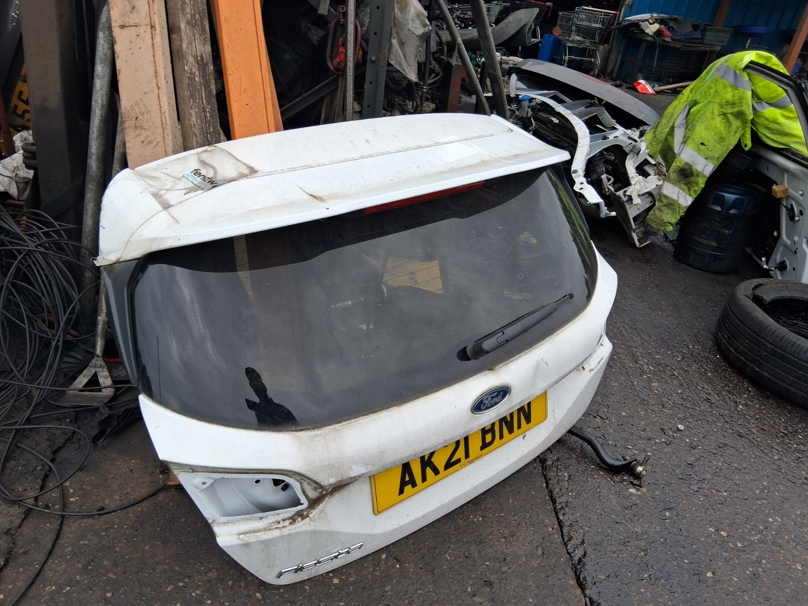 2021 FORD FIESTA MK8 ST LINE 3 DOOR BARE TAILGATE BOOTLID WHITE