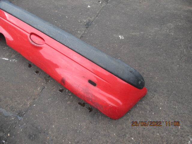 PEUGEOT 206 2005 REAR COMPLETE BUMPER RED
