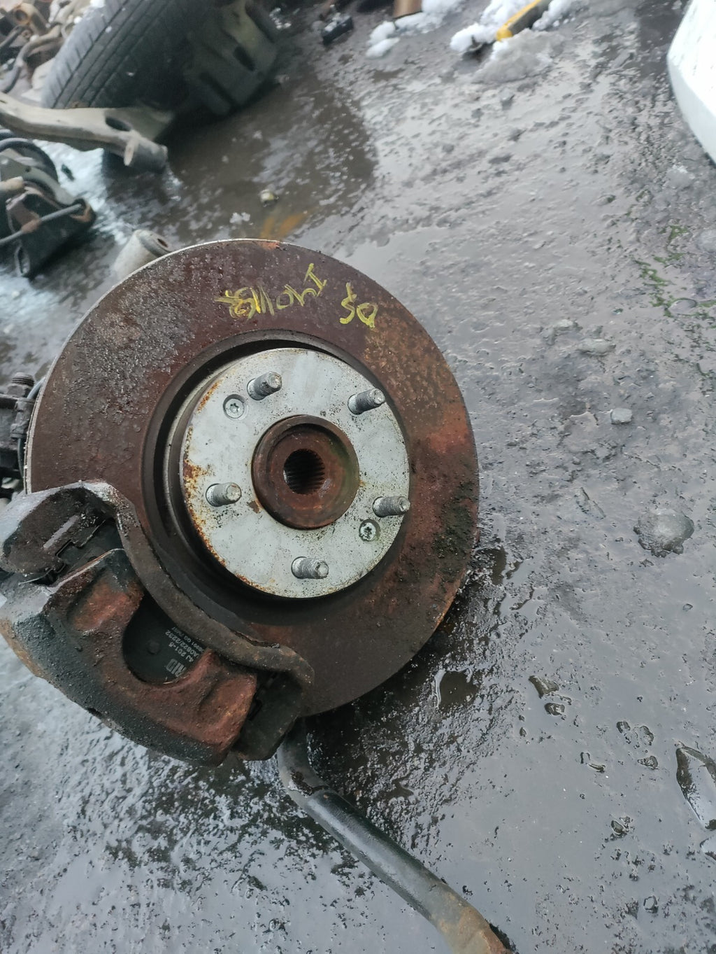 2015 HYUNDAI I40 1.7 DIESEL OSF DRIVER SIDE FRONT LEG SHOCK, HUB & WISH BONE