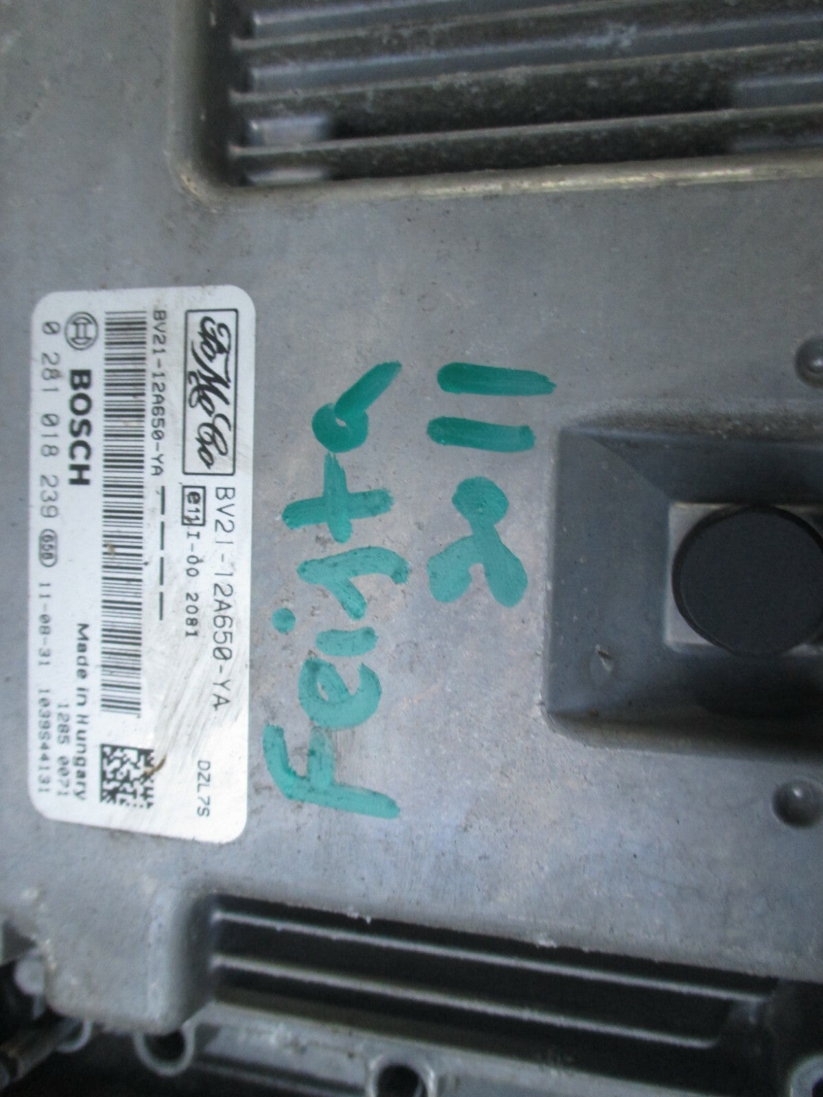 FORD FIESTA 2011 MK7 ENGINE CONTROL MODULE BV12112A650