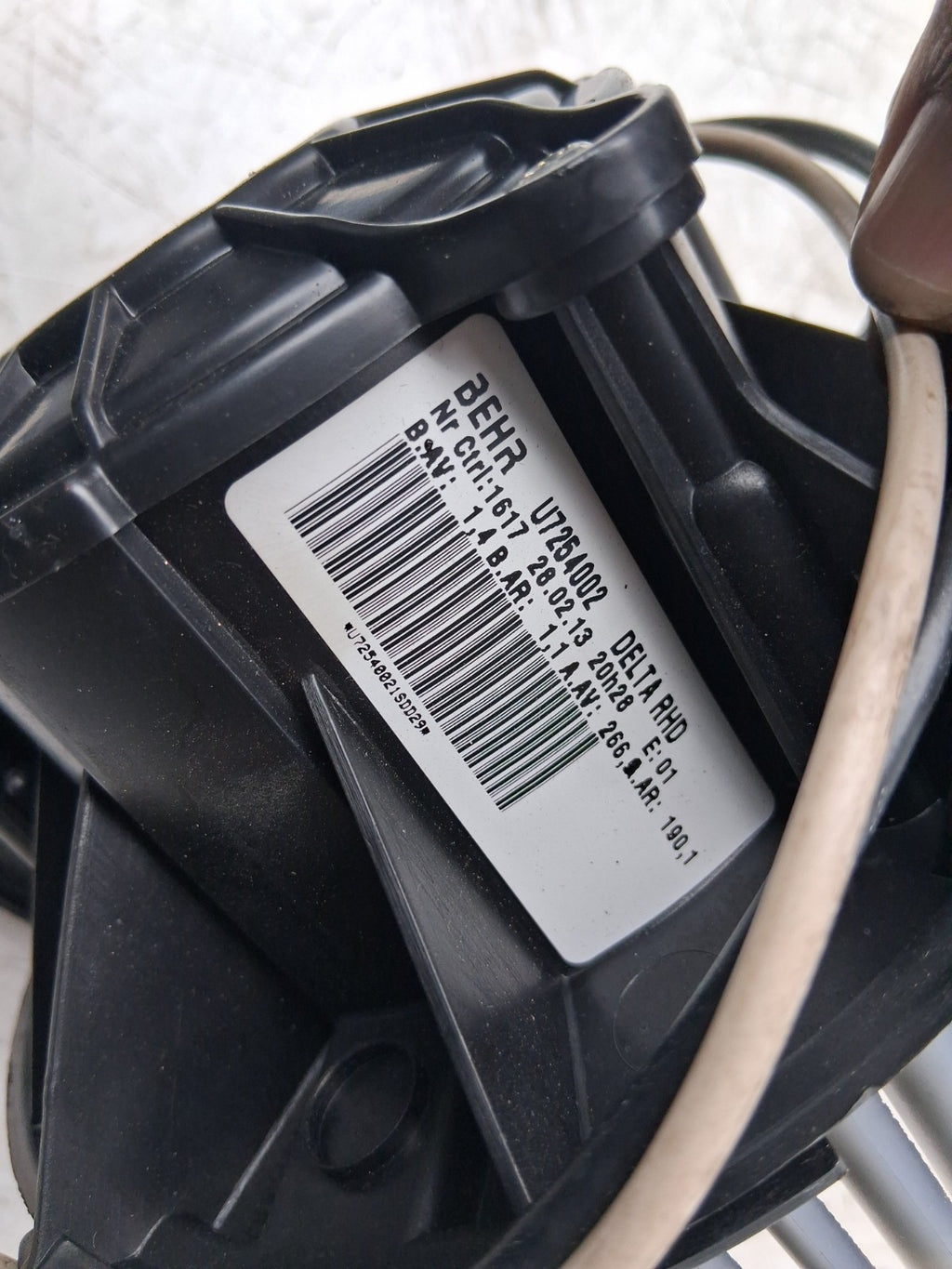 2013 VAUXHALL ASTRA J HEATER BLOWER MOTOR FAN U7254002