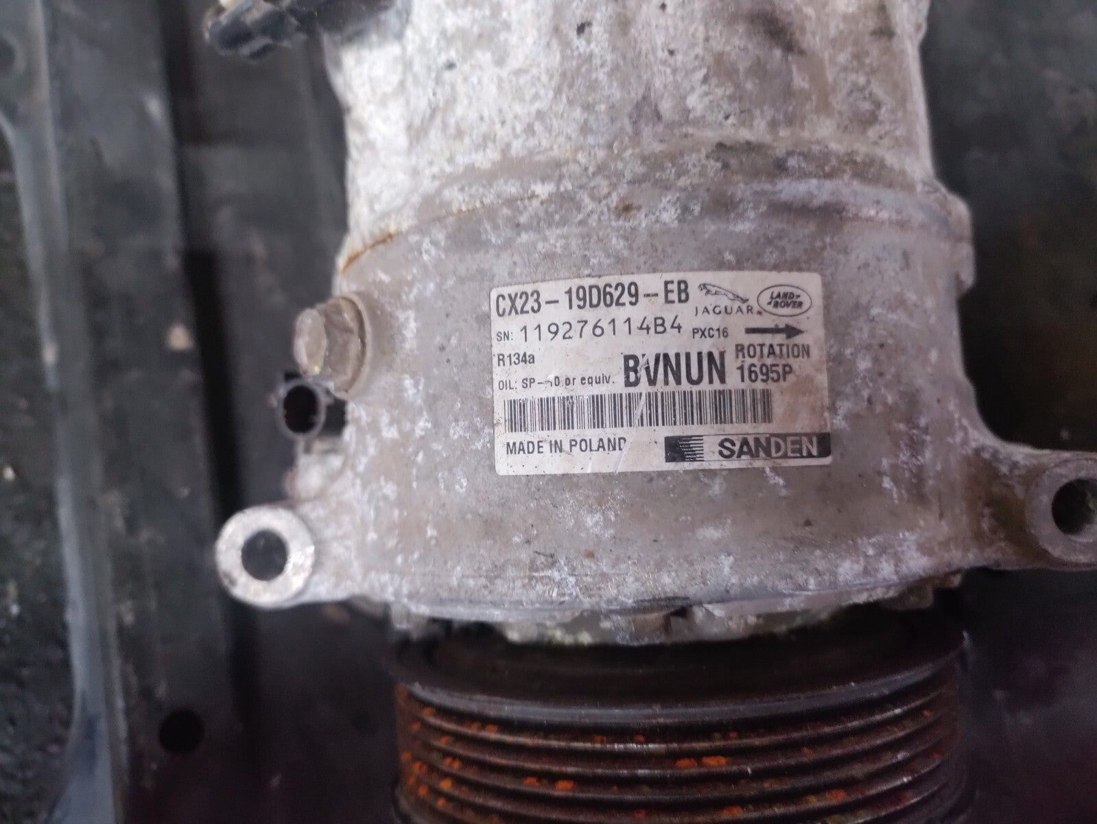 JAGUAR XF  DIESEL AC AIR CON COMPRESSOR PUMP CX2319D629EB
