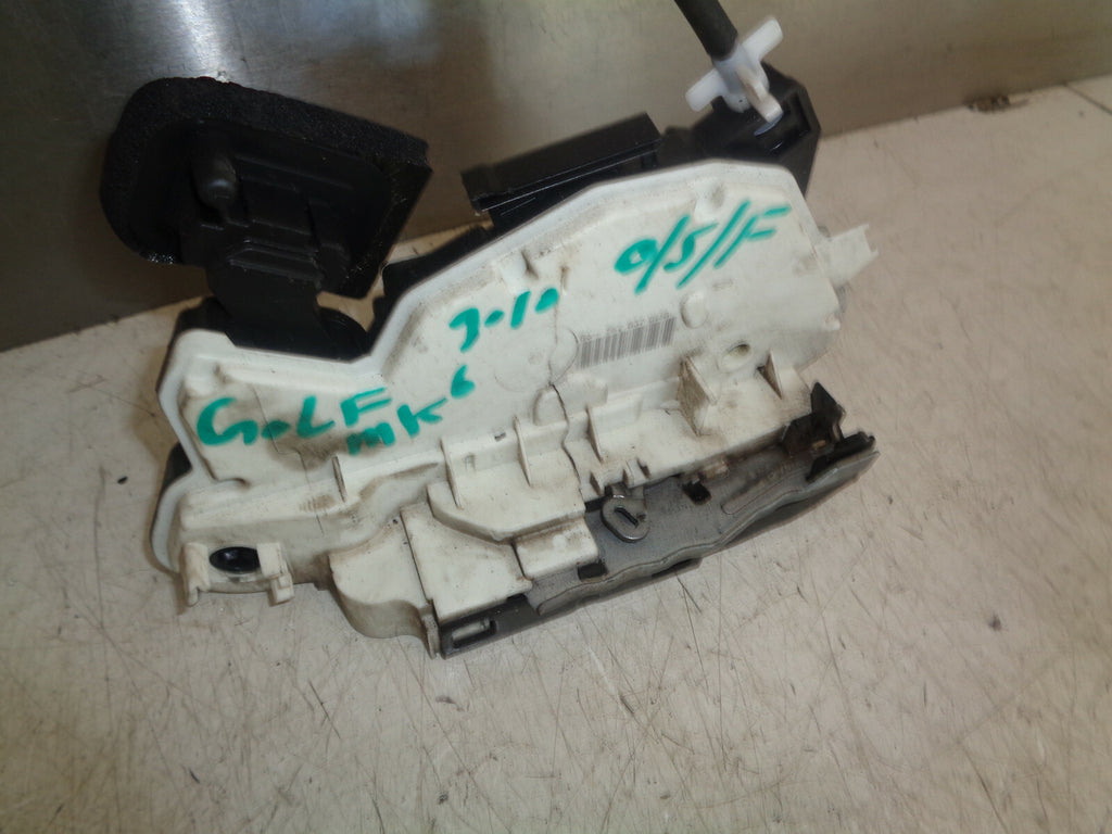 VW VOLKSWAGEN GOLF MK6 2010 OSF DRIVER SIDE FRONT DOOR LOCK MECHNAISM 5K2837016D