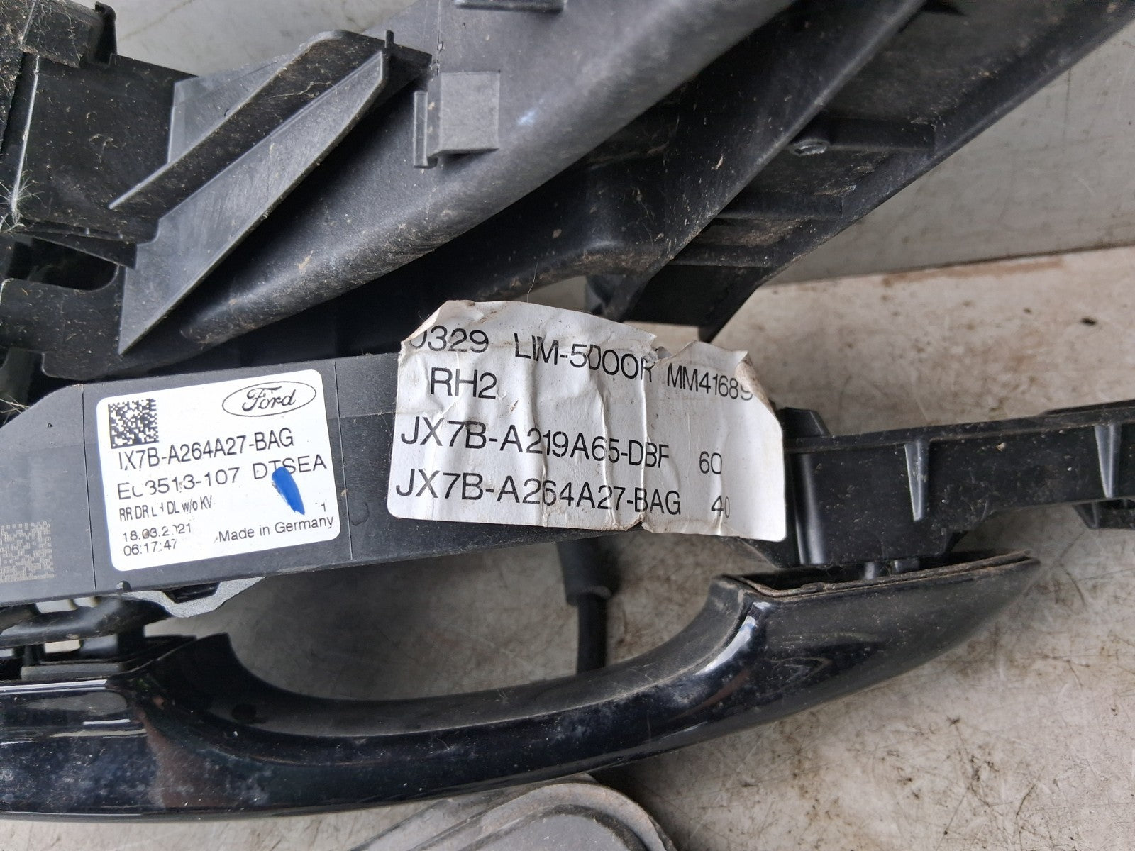 2021 FORD FOCUS MK4 NSR PASSENGER SIDE REAR LEFT DOOR LOCK MECHANISM JX7BA264A27
