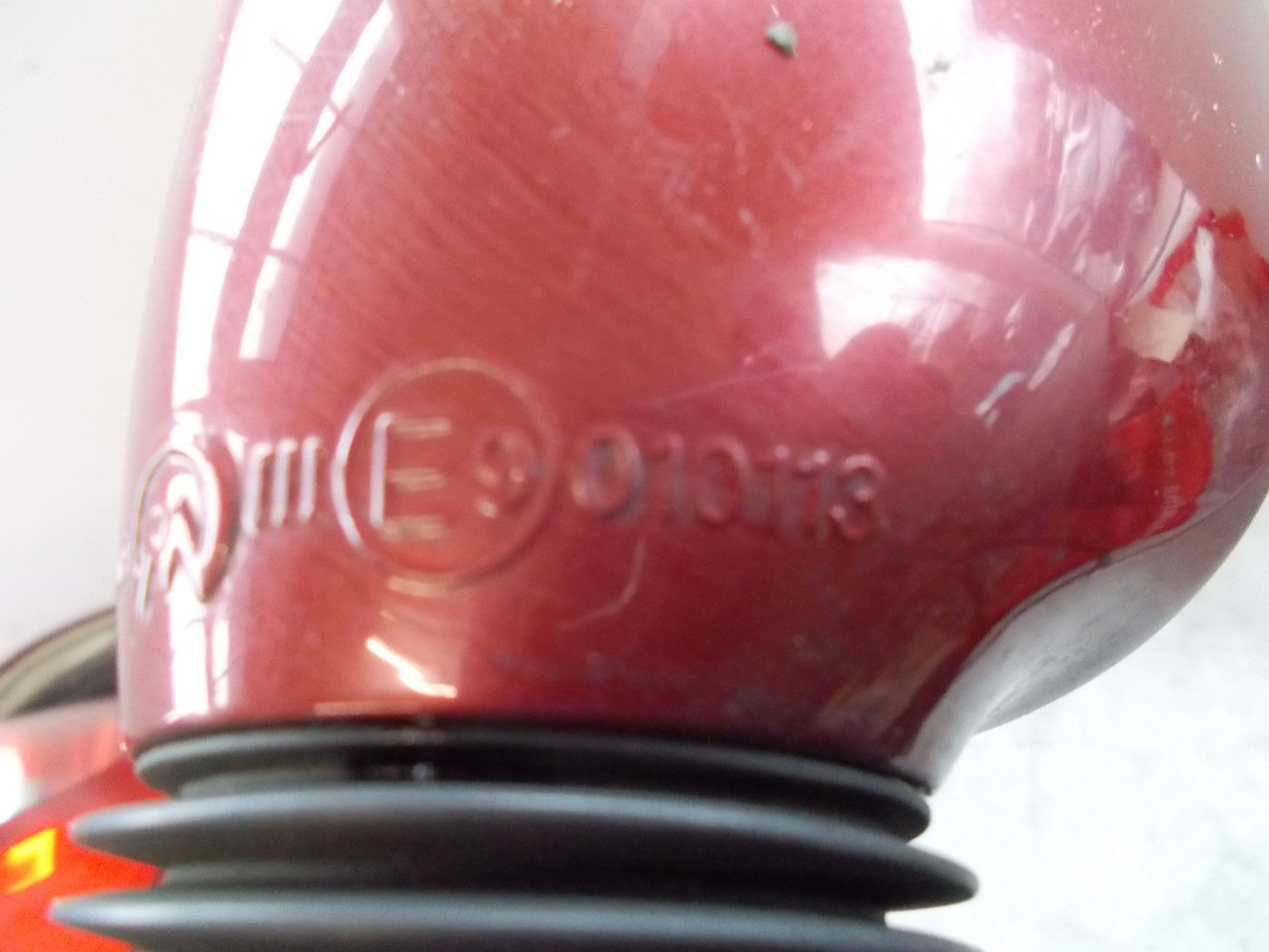 2008 FORD KA NS PASSENGER SIDE MANUAL WING MIRROR DOOR MIRROR E9010113  RED