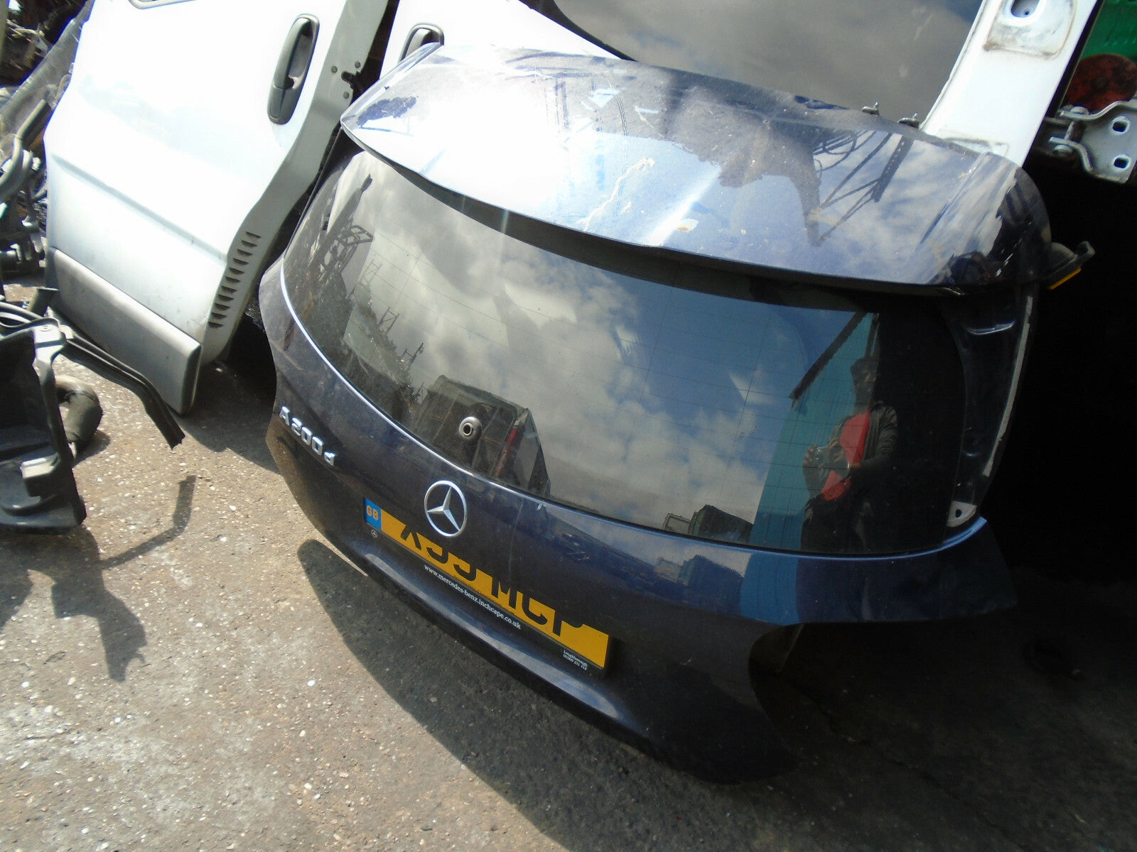 2018 MERCEDES A CLASS W176 BARE TAILGATE BOOTLID 890 CAVANSITE BLUE BOOT