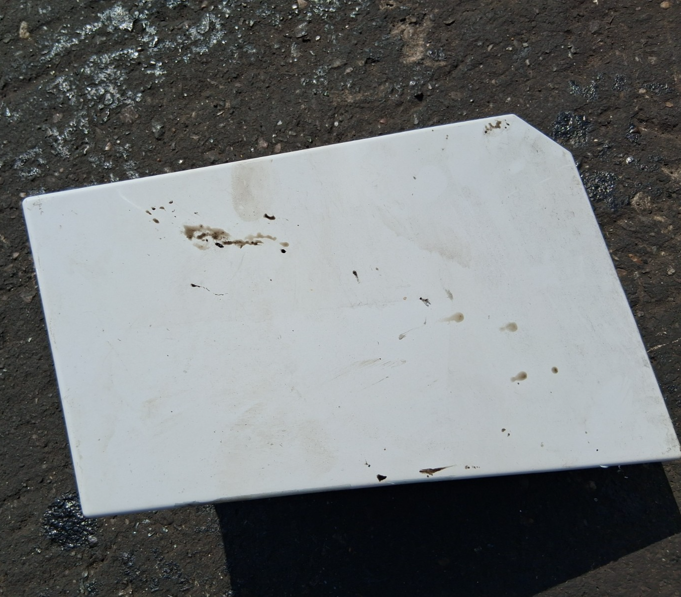 2024 FIAT DUCATO MK3 FACELIFT FUEL FLAP LID COVER WHITE 1385931080