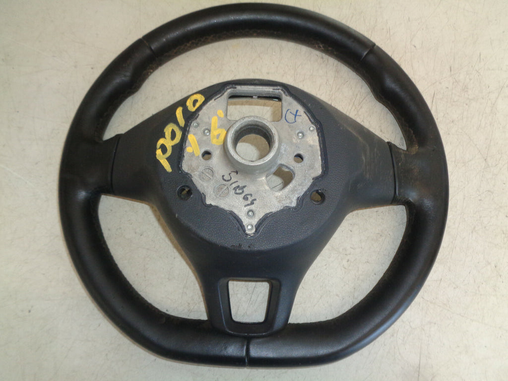 VW VOLKSWAGEN POLO 2016 3 SPOKE MULTIFUNCTION LEATHER STEERING WHEEL 6C0419091F