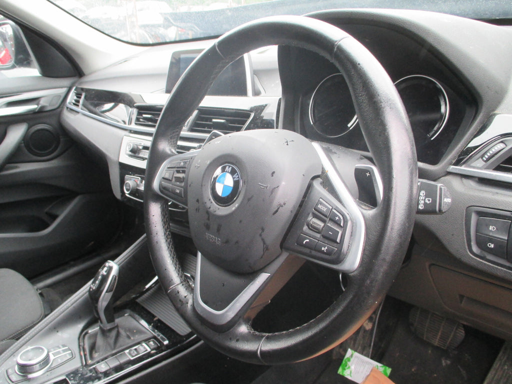 BMW X1 2018 F48 3 SPOKE LEATHER MULTIFUNCTION BLACK STEERING WHEEL