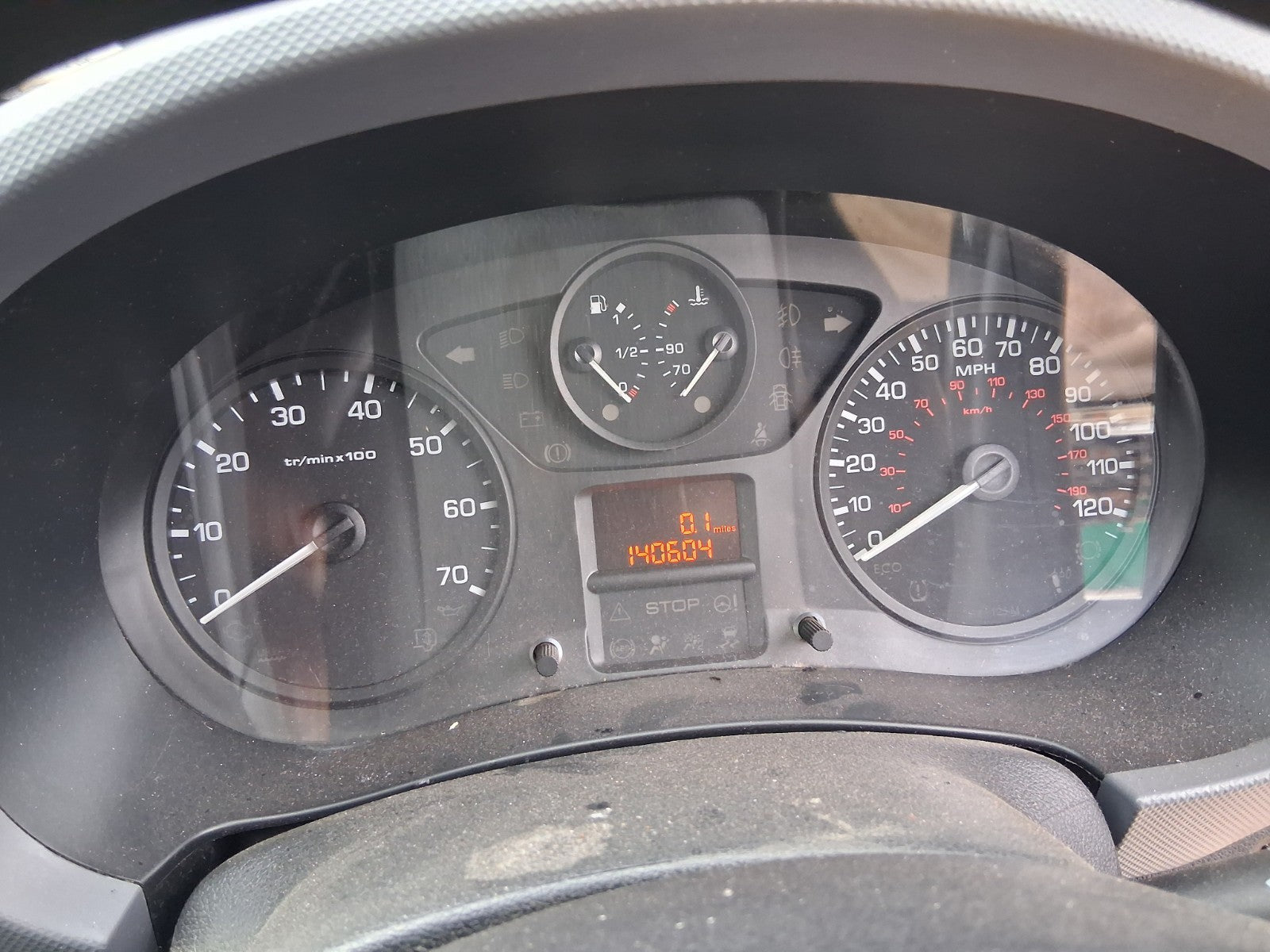 2017 PEUGEOT PARTNER MK2 1.5 DIESEL SPEEDO SPEEDOMETER INSTRUMENT CLUSTER