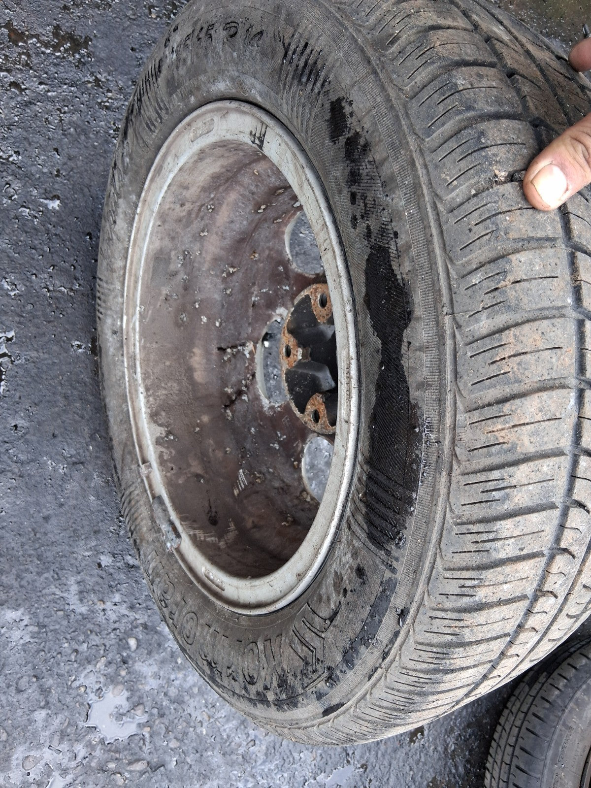 2001 PEUGEOT 206 14 INCH ALLOY WHEEL WITH TYRE 185/65R14