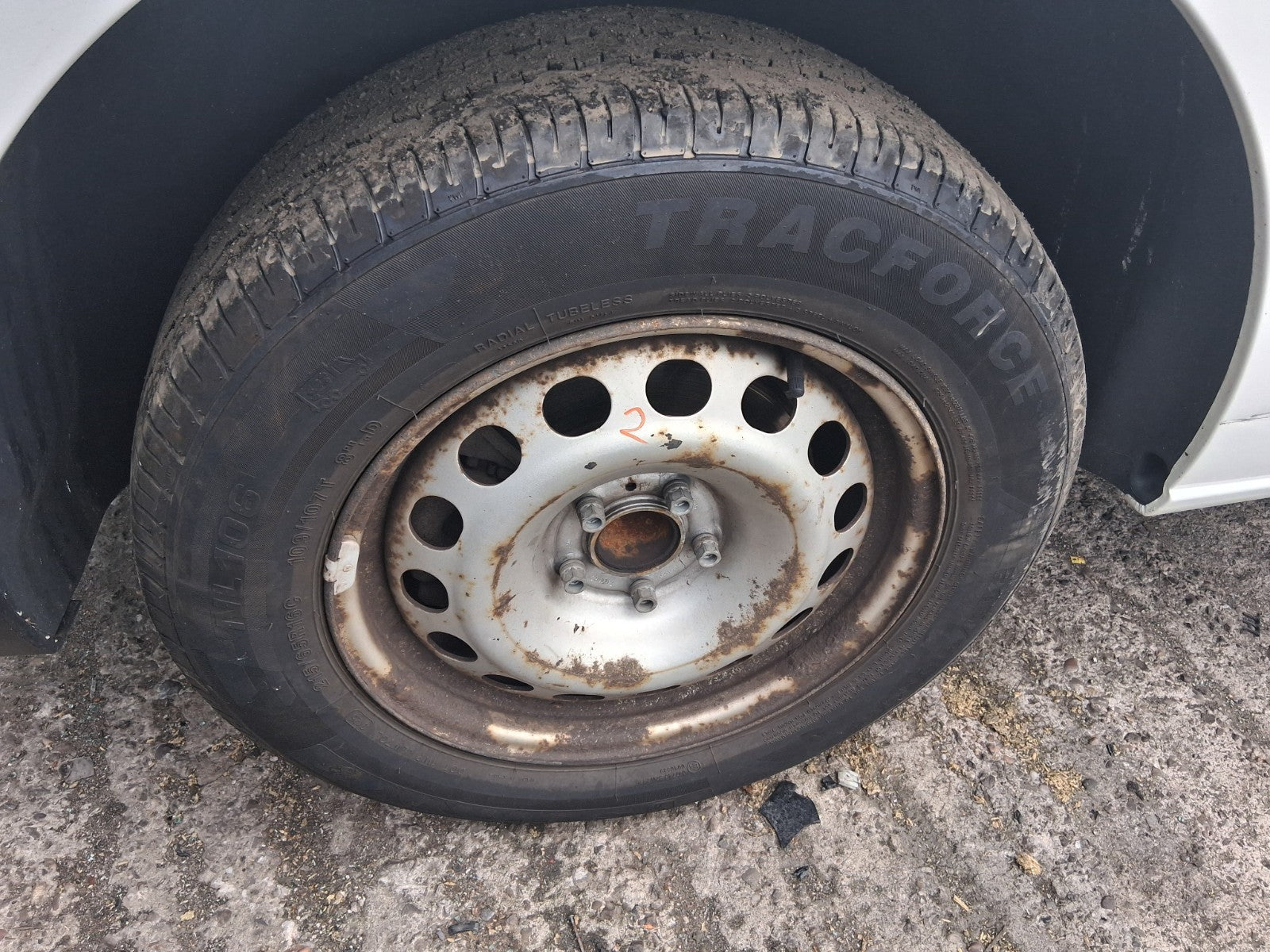 2019 CITROEN DISPATCH VIVARO MK3 16 INCH STEEL WHEEL WITH TYRE 215/65R16C REF 2