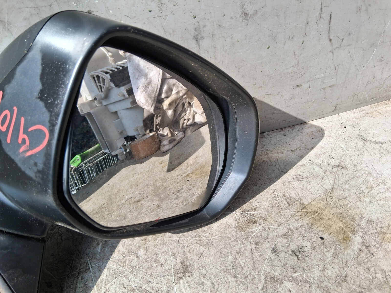 2009 CITROEN C4 GRAND PICASSO OS DRIVER SIDE RIGHT WING MIRROR BLUE 024384