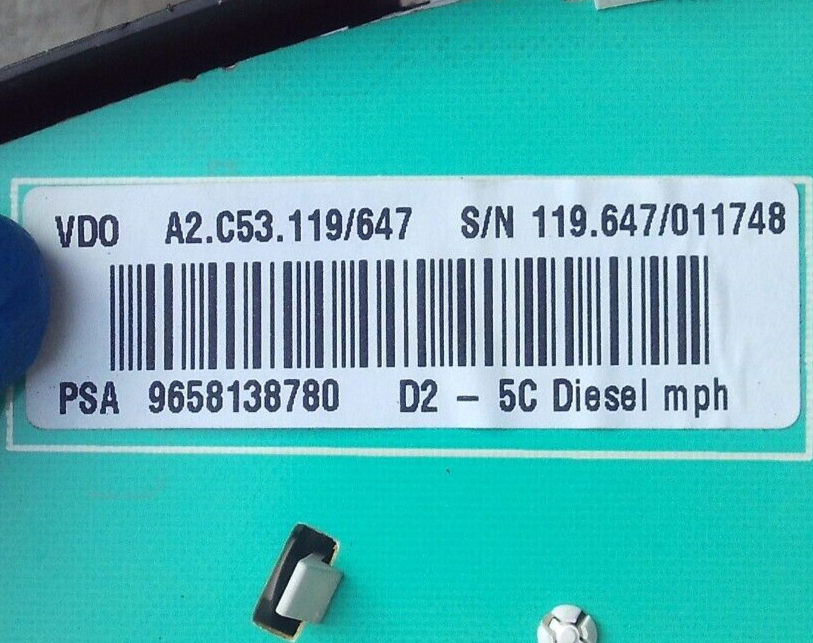 2007 PEUGEOT 407  SPEEDOMETER INSTRUMENT CLUSTER A2C53106013