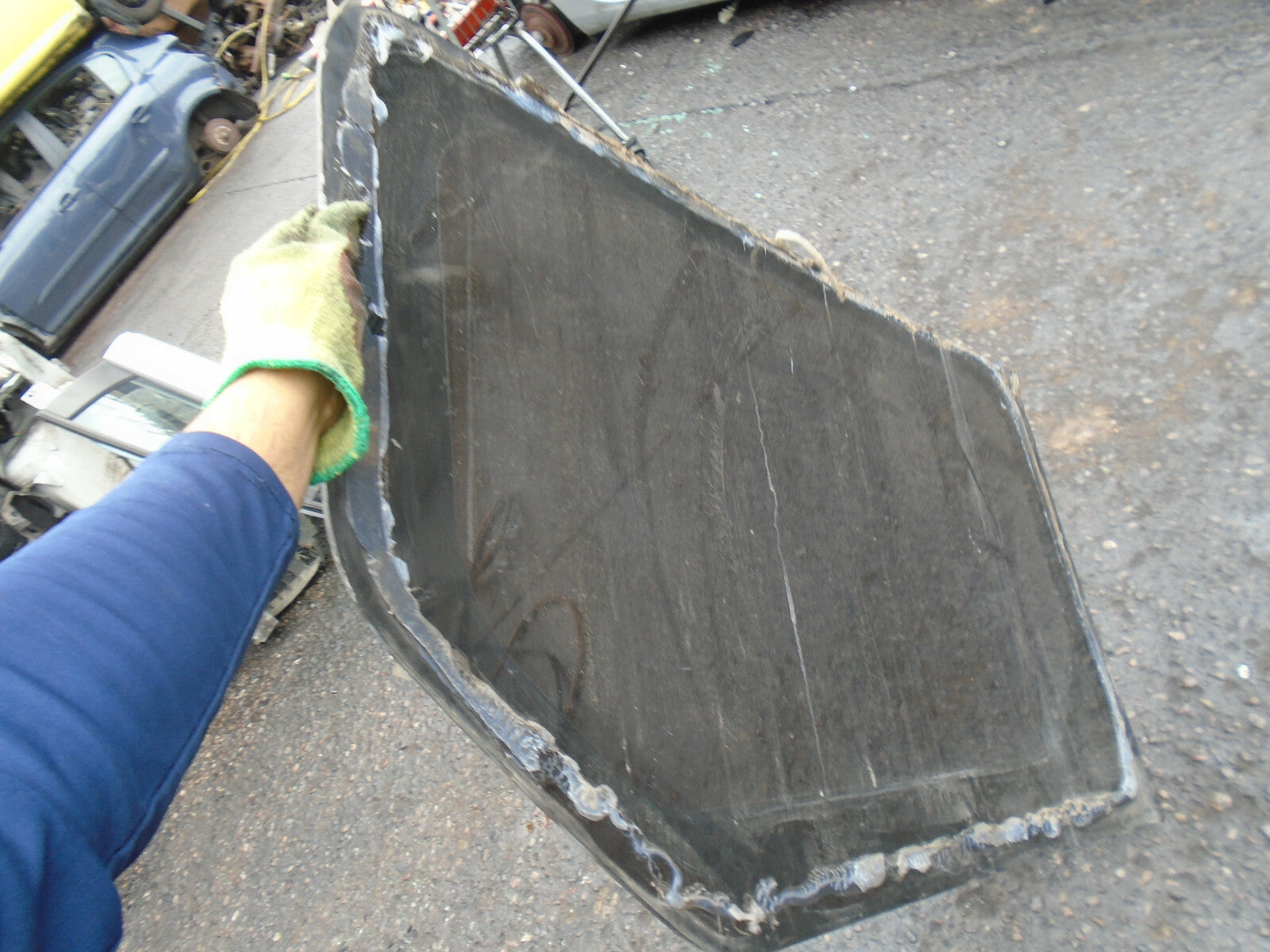 VAUXHALL VIVARO MK1 2011 OS DRIVER SIDE SLIDING DOOR WINDOW PLASTIC GLASS