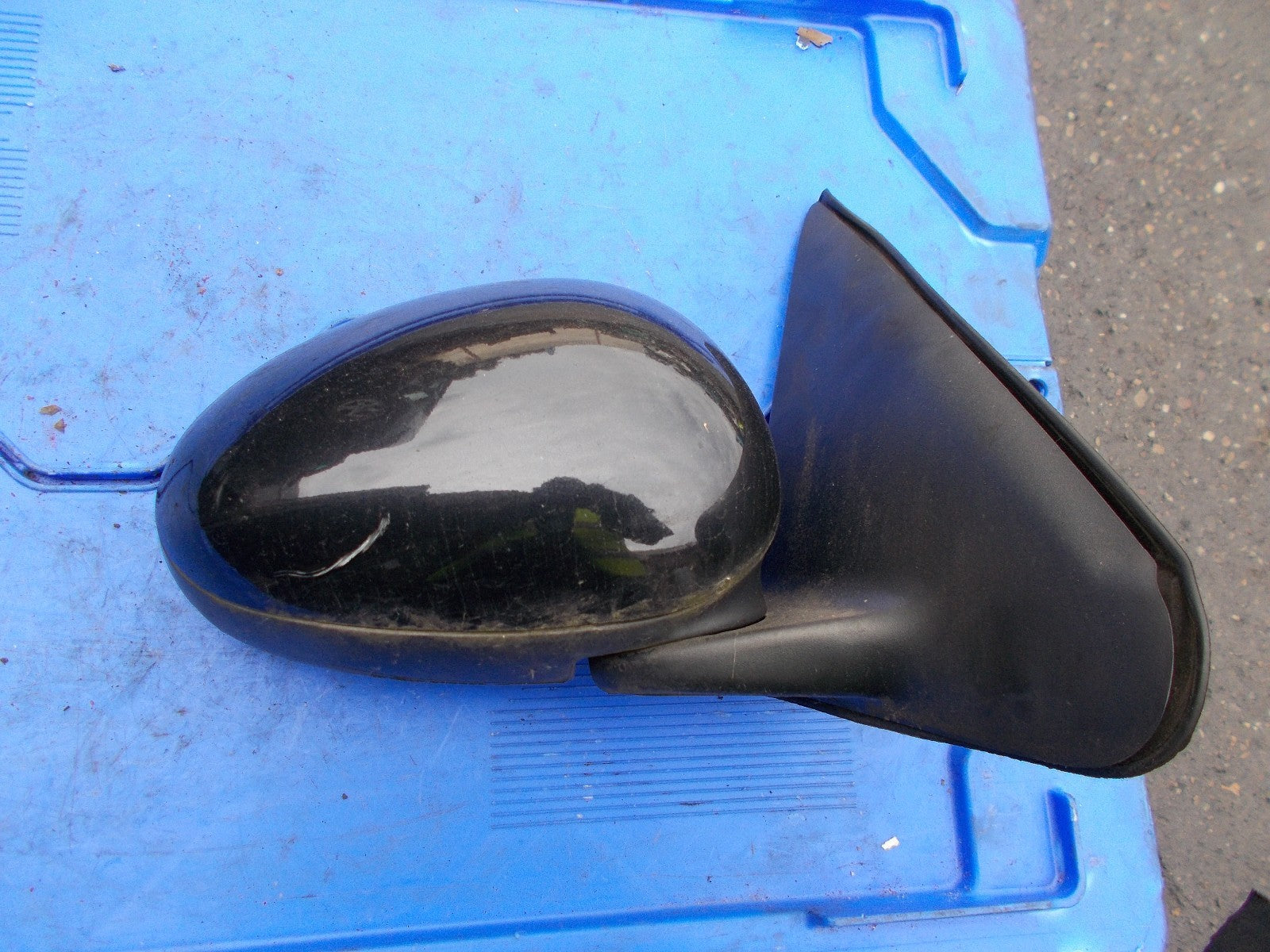2004 ROVER 25 OS DRIVER SIDE MANUAL WING MIRROR DOOR MIRROR BLACK