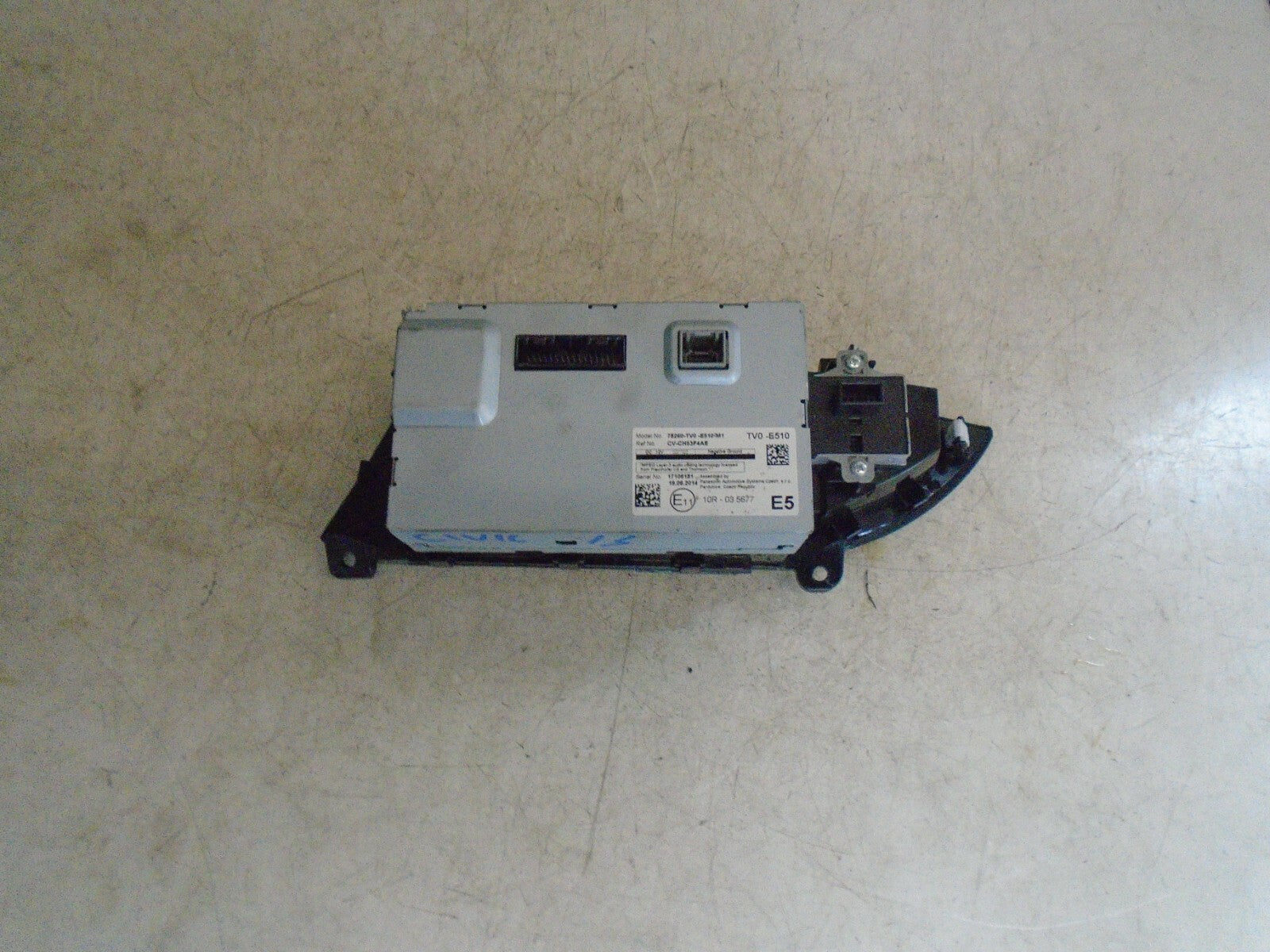 HONDA CIVIC 2015 MK9 DASHBOARD DISPLAY SCREEN 78260TV0E510M1