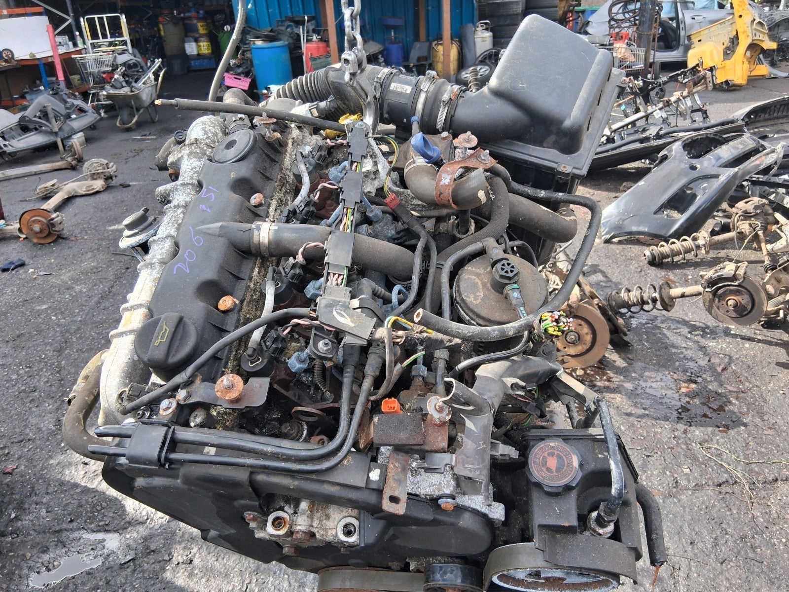 2001 PEUGEOT 206 2.0 DIESEL COMPLETE ENGINE DW10TD RHY 100K MILES