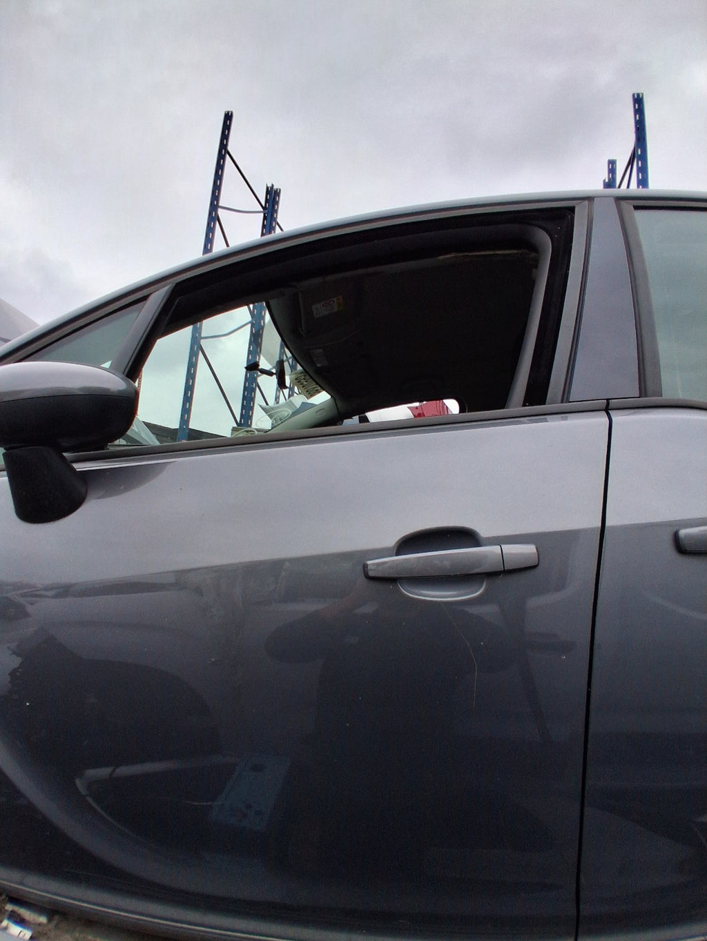 2017 VAUXHALL MERIVA B MK2 NSF PASSENGER SIDE FRONT LEFT BARE DOOR GREY Z195