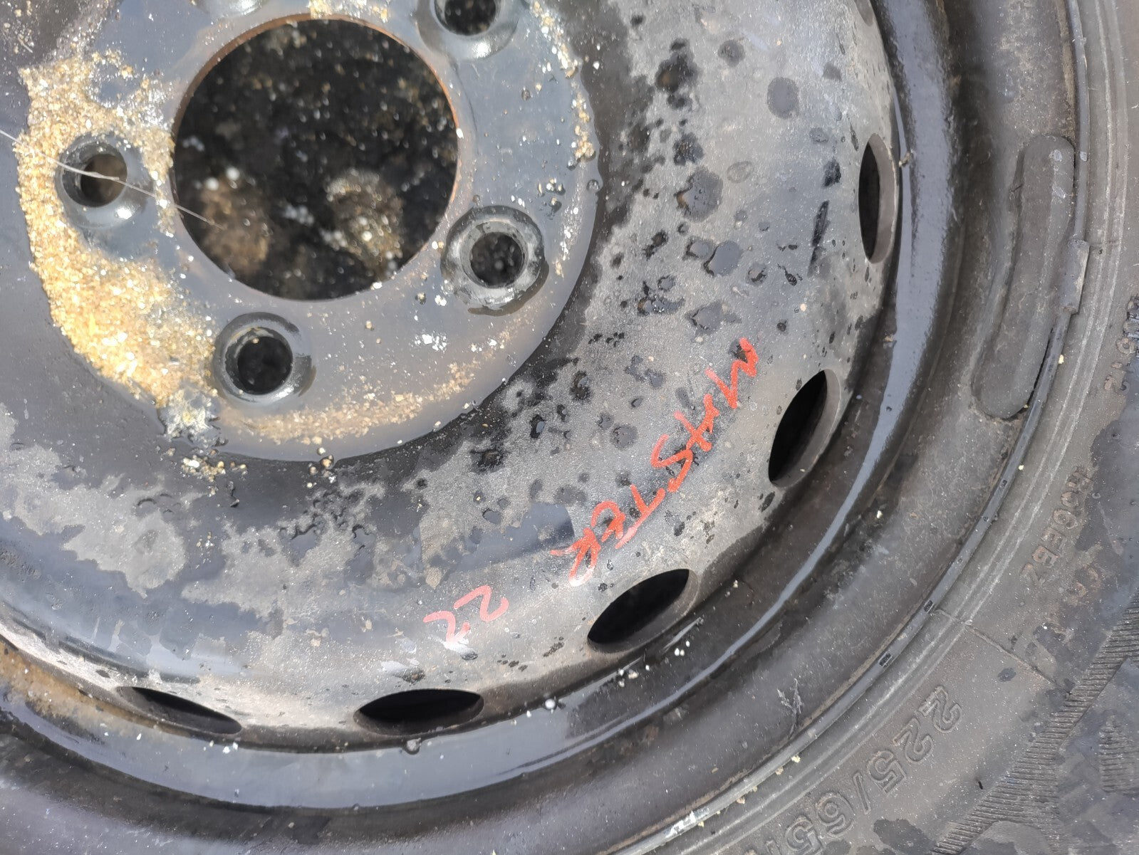 2023 RENAULT MASTER MK3 16 INCH STEEL WHEEL WITH TYRE 225/65R16C