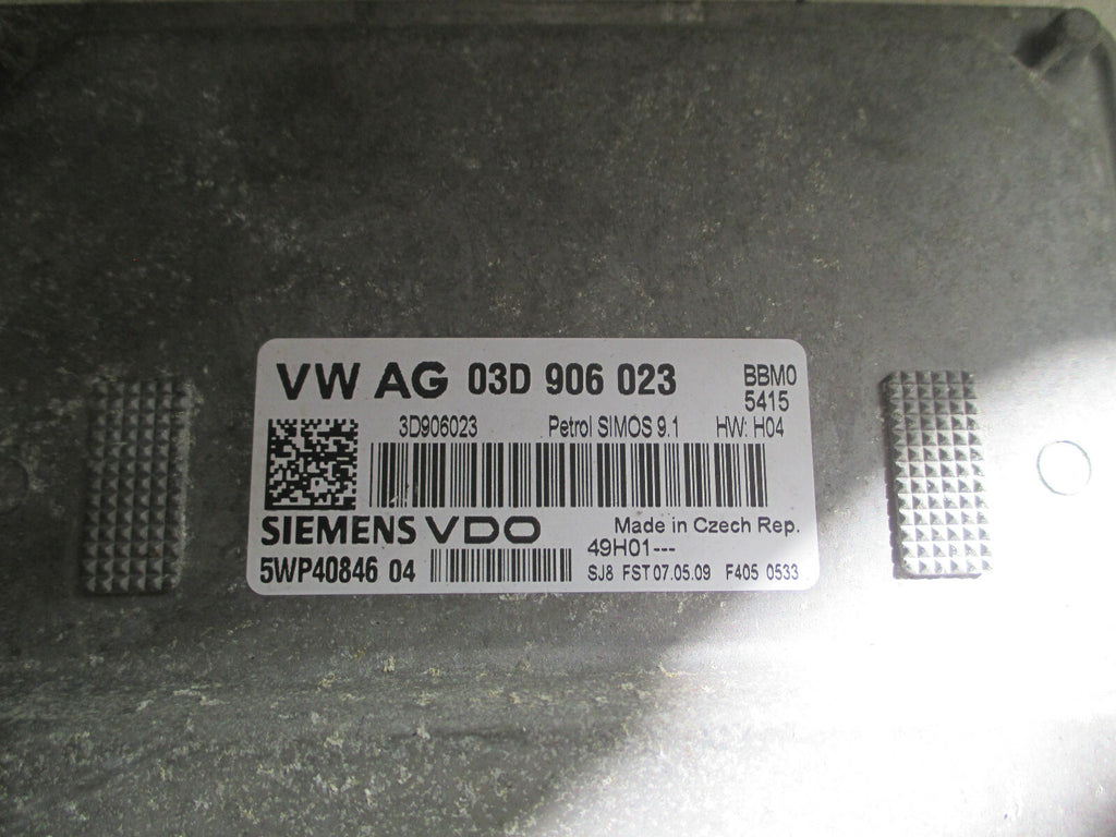 VW VOLKSWAGEN POLO 9N3 2009 ECU ENGINE CONTROL MODULE UNIT 03D906023
