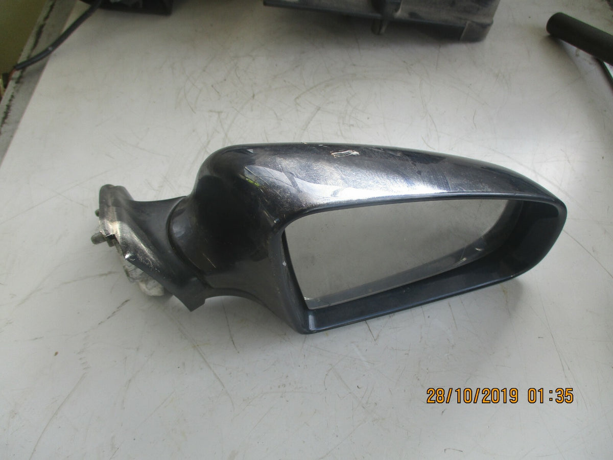 AUDI A4 8E B6 OS DRIVER SIDE ELECTRIC DOOR WING MIRROR DARK BLUE