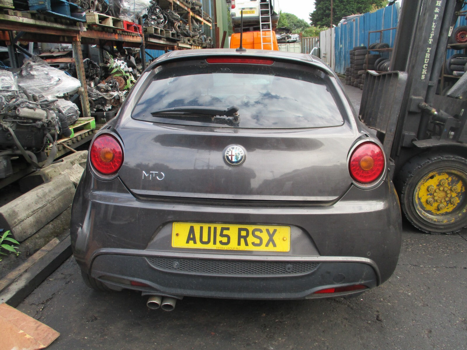 2015 ALFA ROMEO MITO FUEL FILLER FLAP GREY