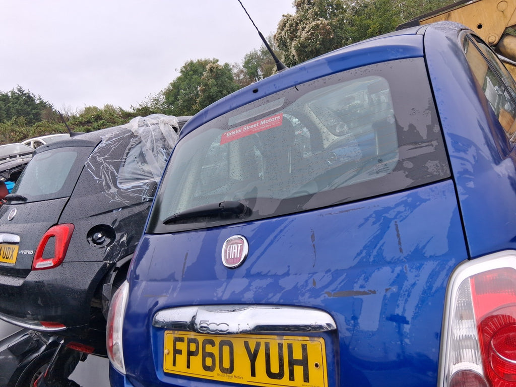 2010 FIAT 500 LOUNGE MK1 COMPLETE TAILGATE BOOT LID BLU MAGNETICO 599/A