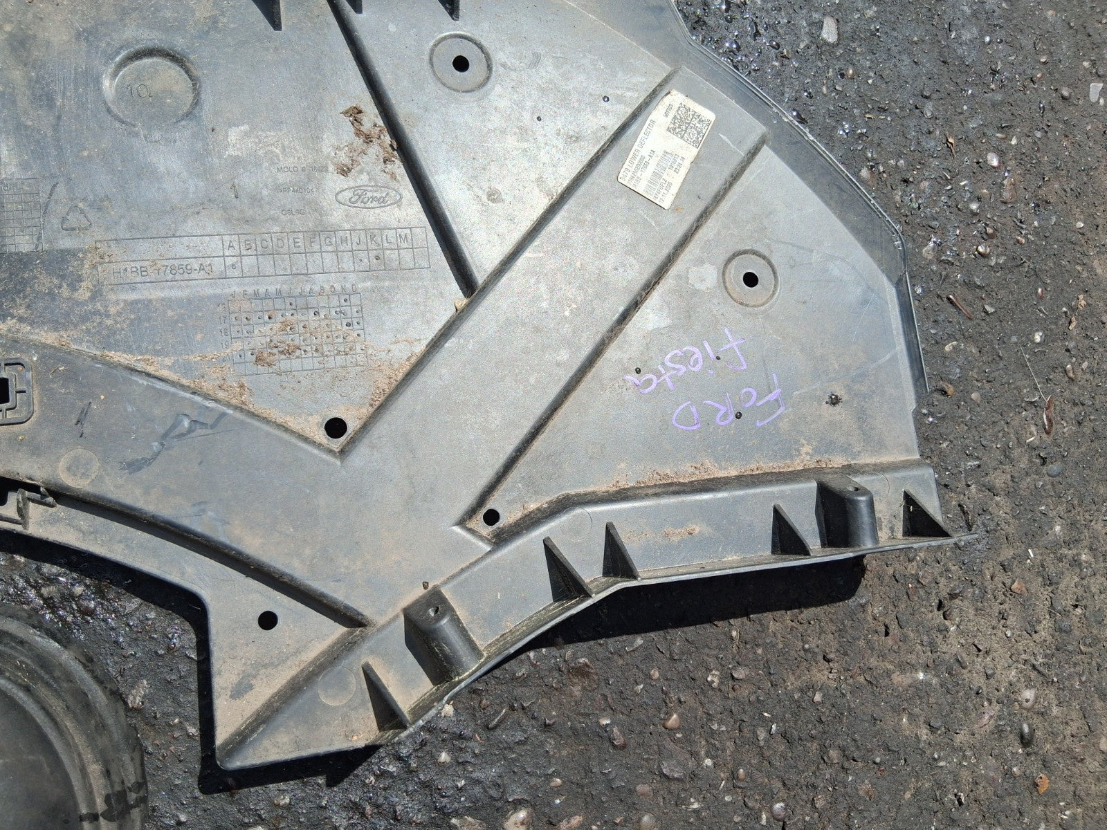 2021 FORD FIESTA MK8 FRONT BUMPER UNDERTRAY M1BB17859A1A