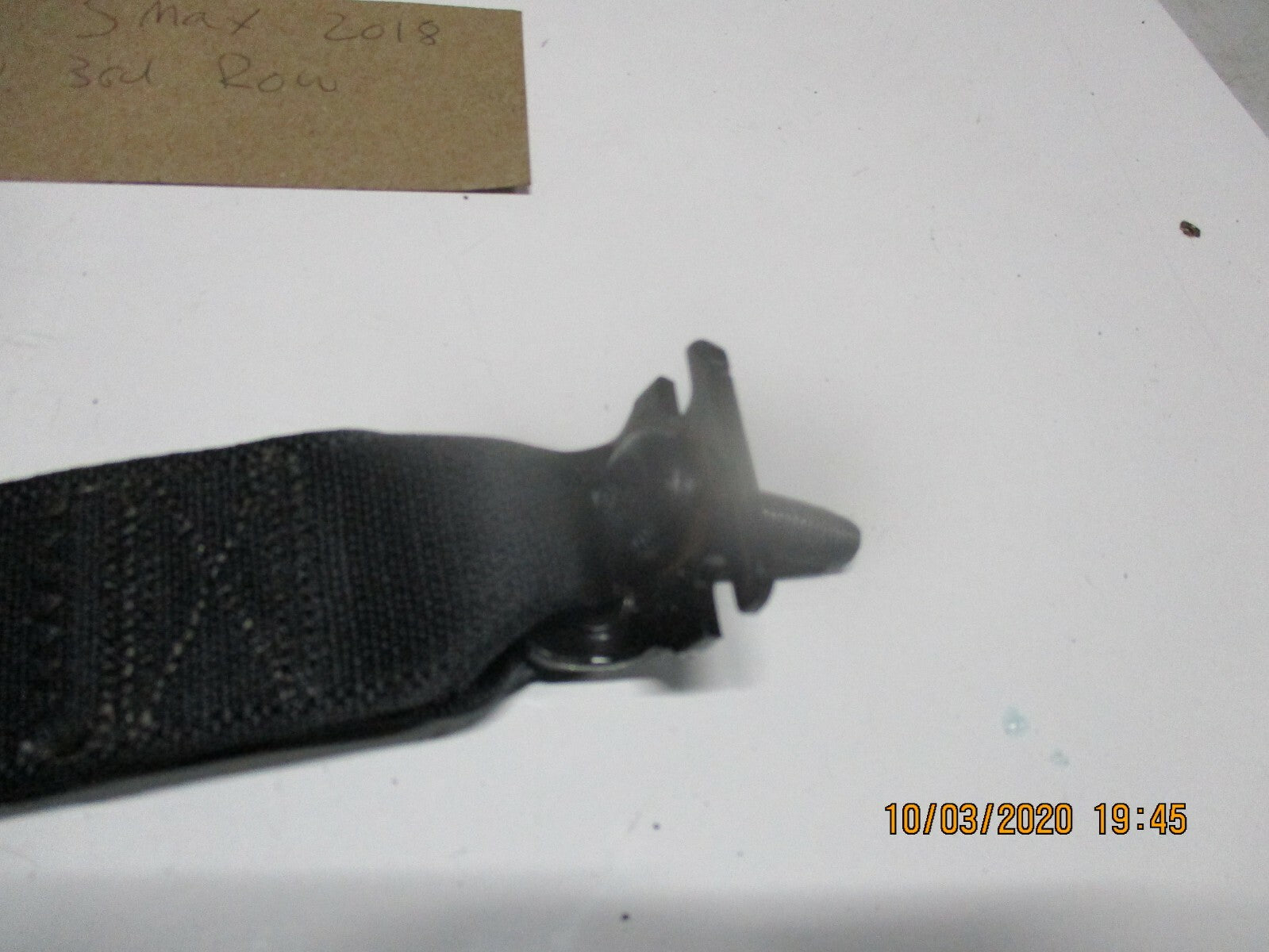 FORD S MAX MK2 2018 PASSENGER SIDE REAR 3RD ROW SEAT BELT EM2B-R611B51-BA3JA6