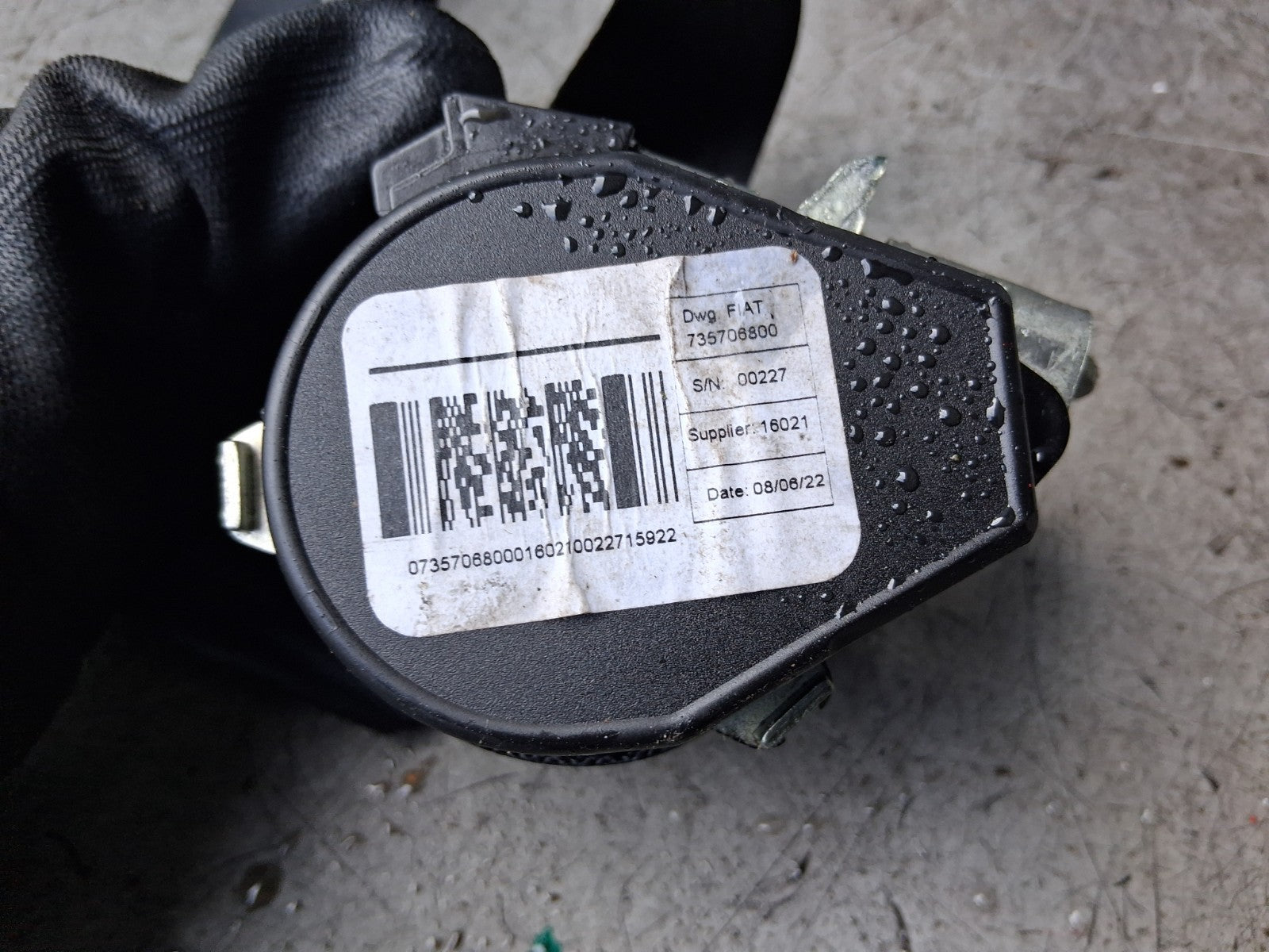 2023 VAUXHALL MOVANO C MK3 NSF PASSENGER SIDE FRONT LEFT SEAT BELT 735706800