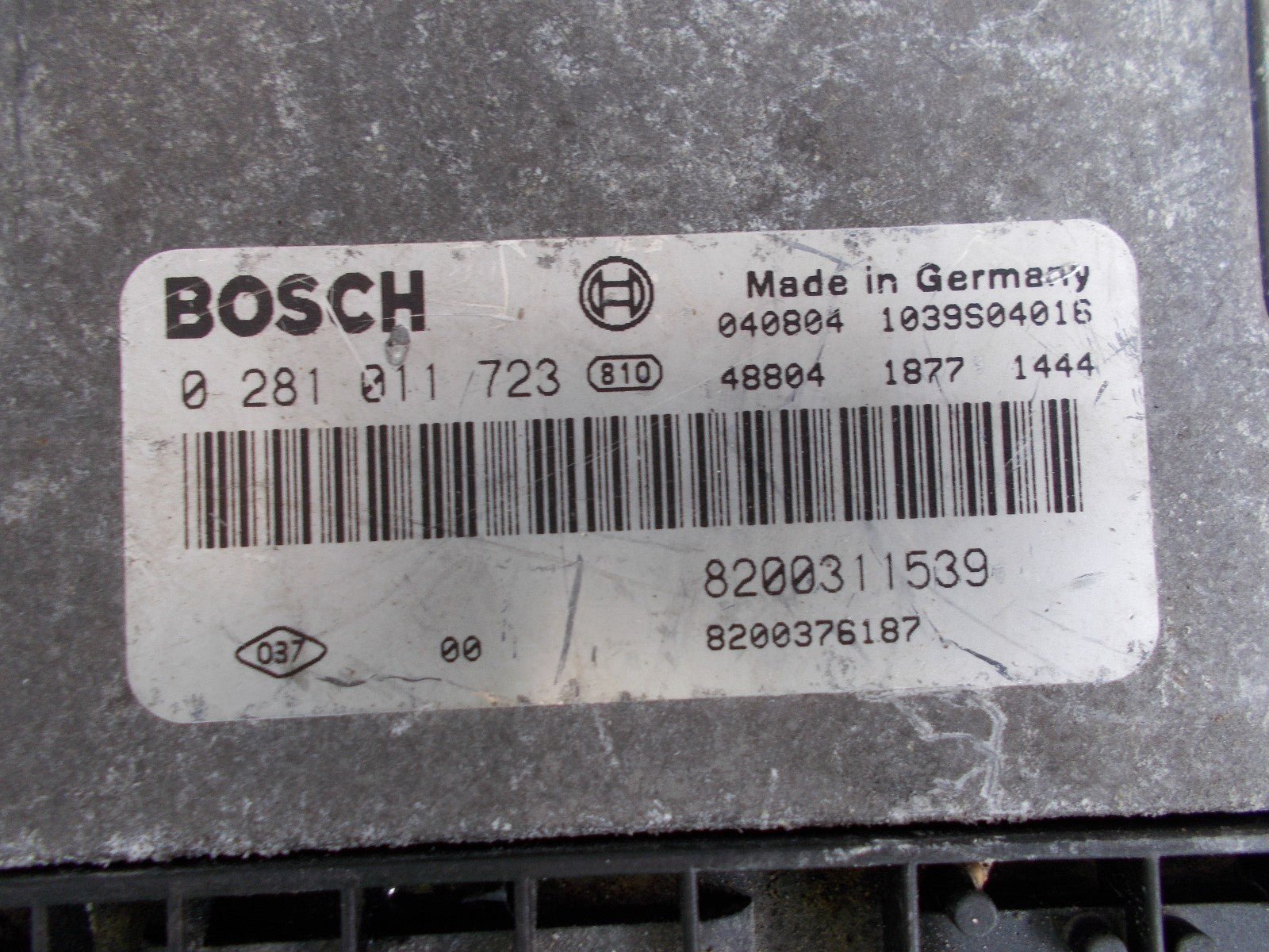 2002 RENAULT LAGUNA MK2 1.9 DCI DIESEL ENGINE ECU 0281011723 8200311539