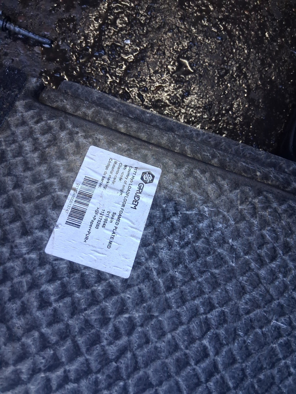 2021 MERCEDES A CLASS V177 REAR BOOT FLOOR LINER CARPET MAT A1776807303