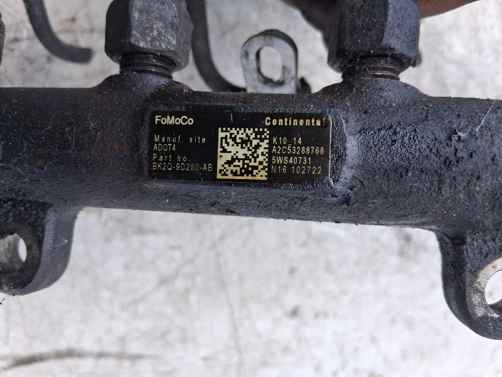 2012 FORD TRANSIT MK7 2.2 TDCI DIESEL FUEL INJECTION RAIL BK2Q9D280AB