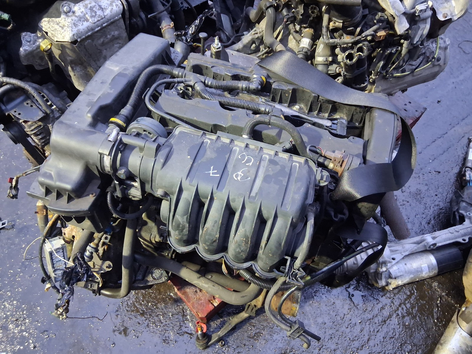 2006 PEUGEOT 307 MK1 1.6 PETROL COMPLETE ENGINE WITH PUMPS INJECTORS NFU TU5JP4
