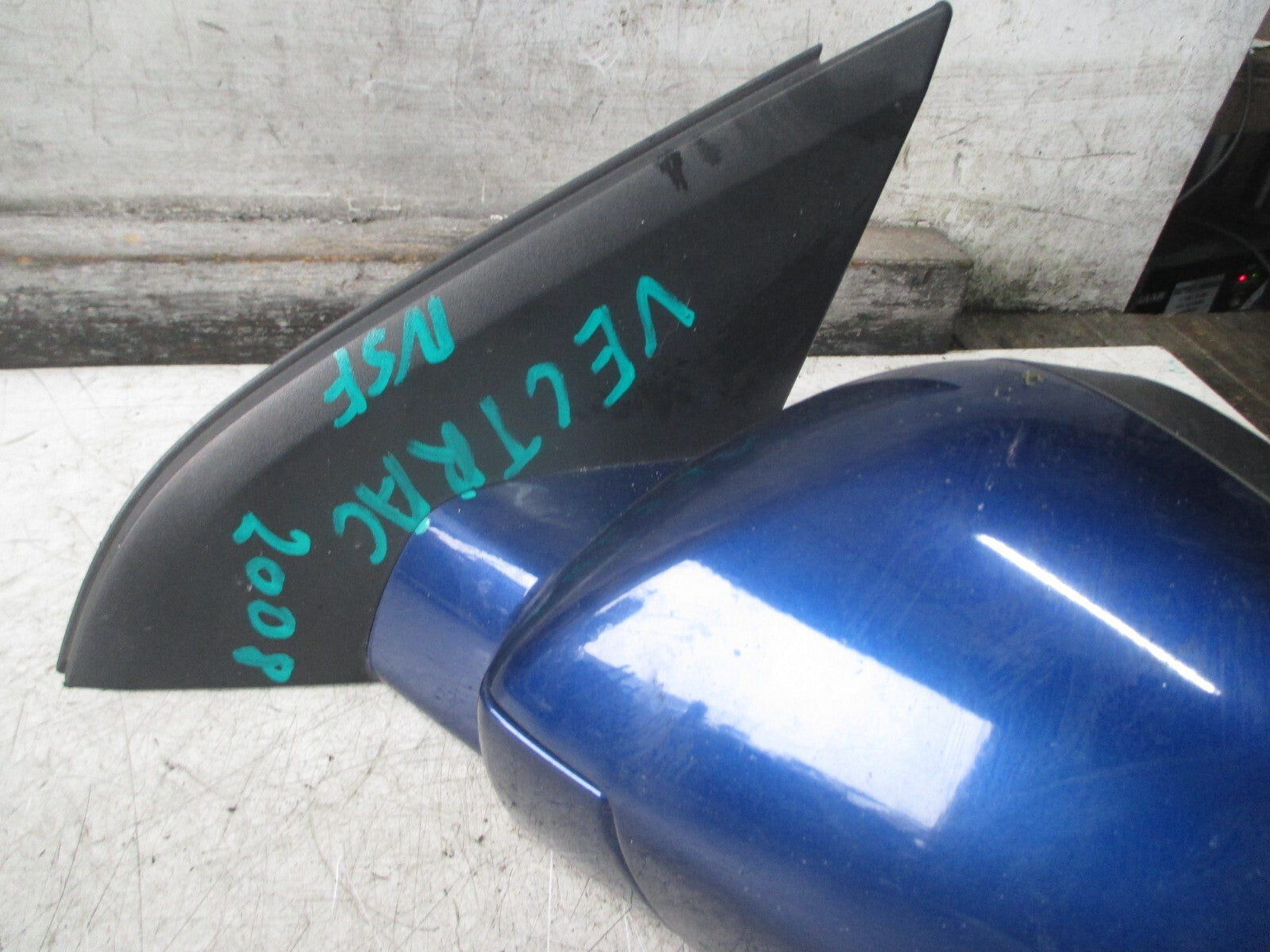 VAUXHALL VECTRA C 2008 NSF PASSENGER SIDE ELECTRIC WING MIRROR BLUE 24436149