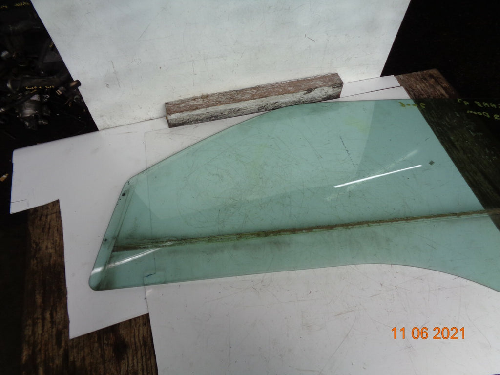 SAAB 93 9-3 CONVERTIBLE 2006 NSF PASSENGER SIDE FRONT WINDOW GLASS PANE