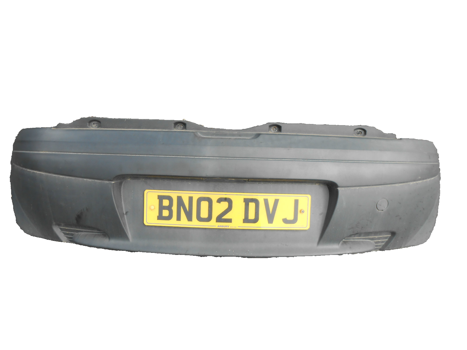 FIAT PUNTO 188 MK2 2002 COMPLETE REAR BUMPER BLACK PLASTIC