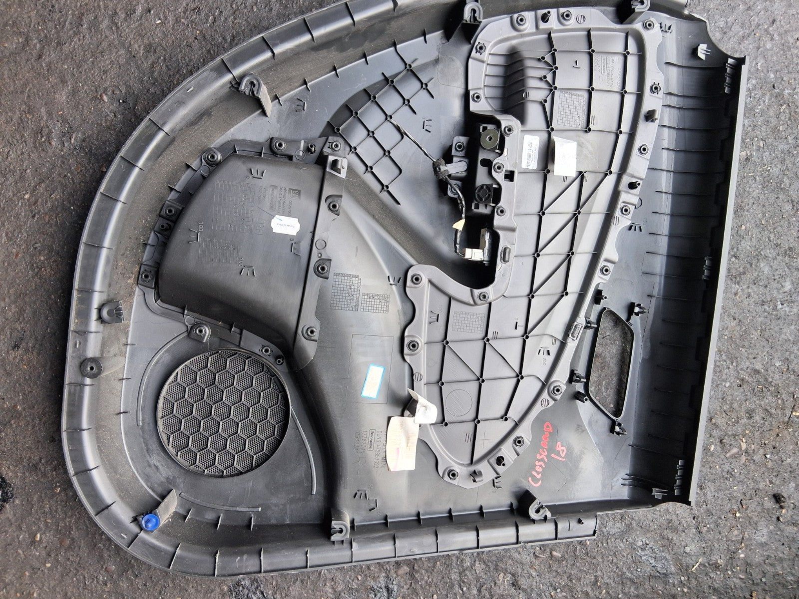 VAUXHALL CROSSLAND X 2018 OSR DRIVER SIDE REAR RIGHT DOOR CARD 475853623