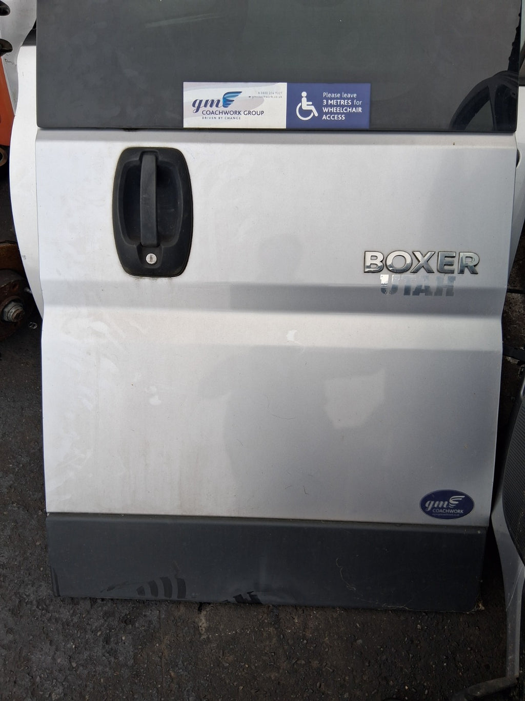 2021 PEUGEOT BOXER MK3 SWB OSR DRIVER SIDE REAR RIGHT SIDE DOOR GREY