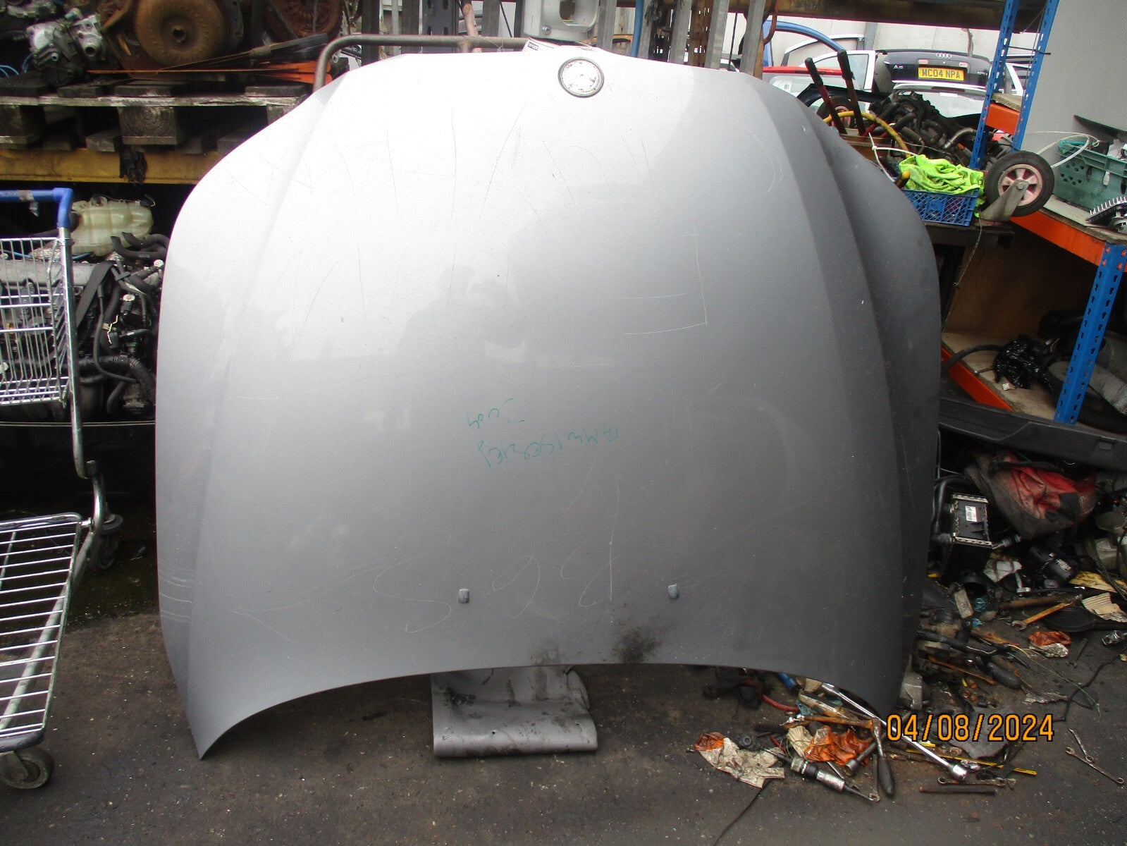 BMW 1 SERIES 2004 E82 FRONT BONNET HOOD SILVER
