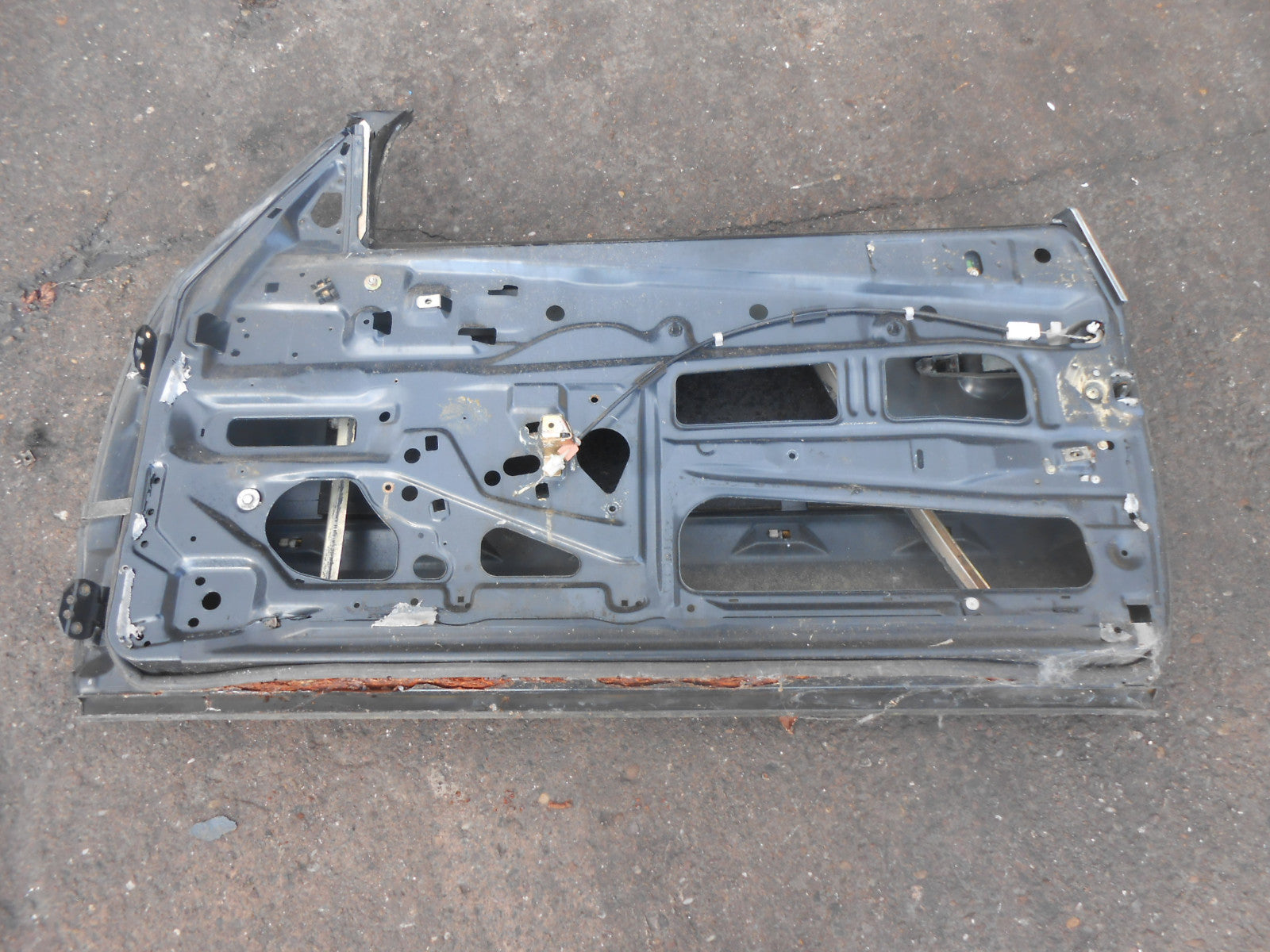 MERCEDES SL R129 1989 300SL OS DRIVER SIDE BARE DOOR SHELL BLUE
