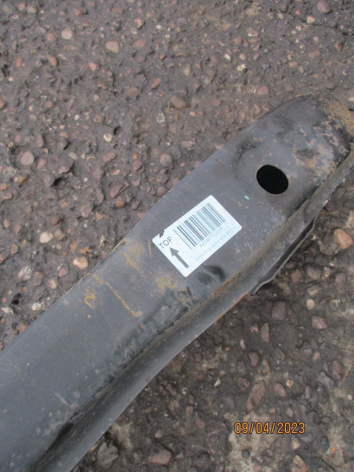 MERCEDES BENZ C CLASS W204 2014 REAR BUMPER CRASH BAR REINFORCEMENT BAR